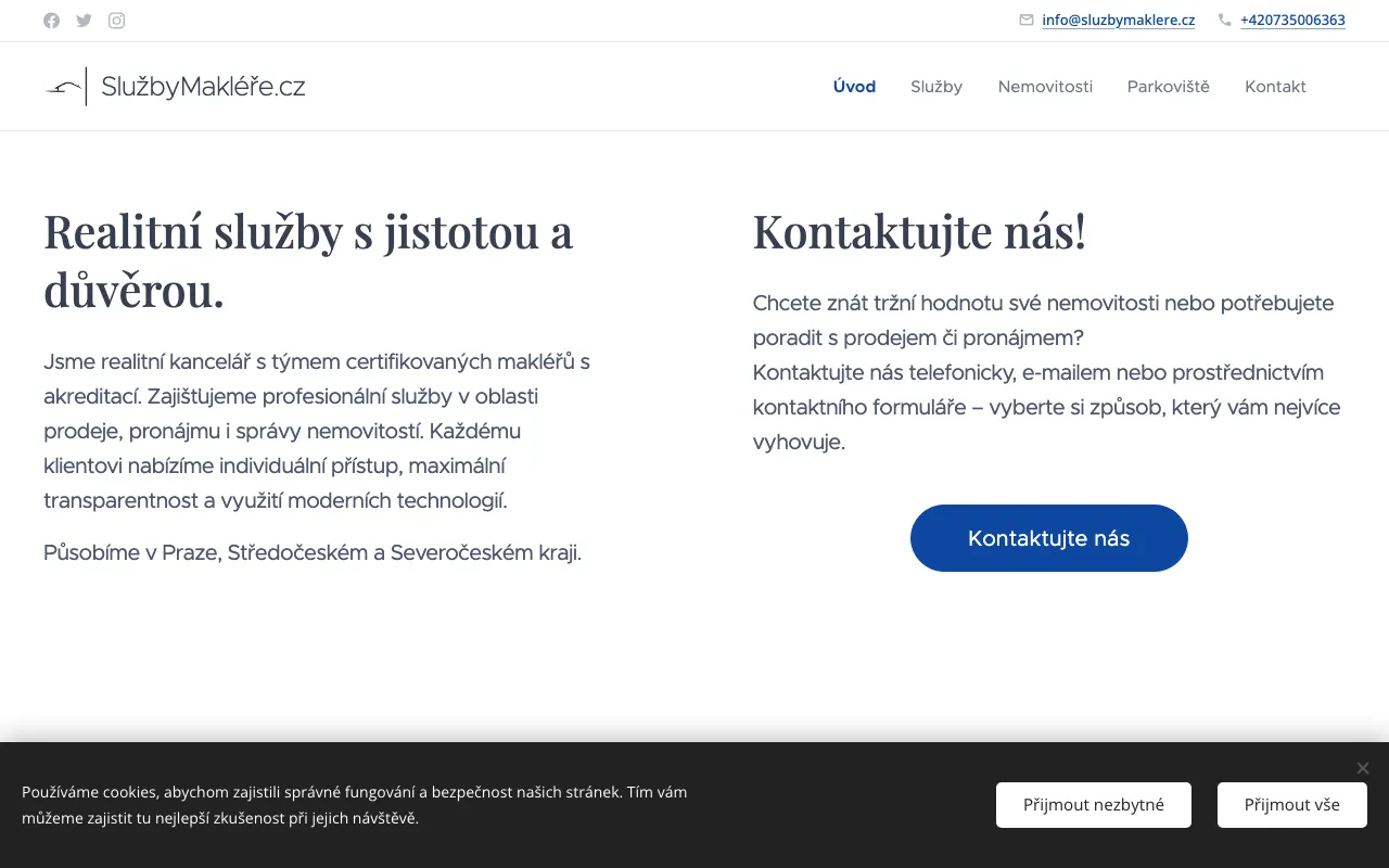 SlužbyMakléře.cz — web